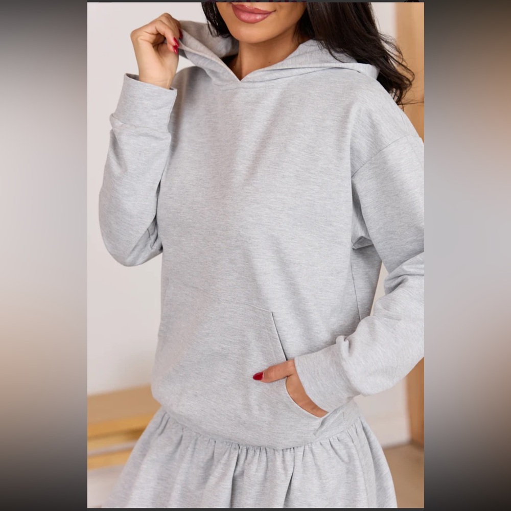 (NWT) Sweatshirt Mini Dress - Picture 3 of 6